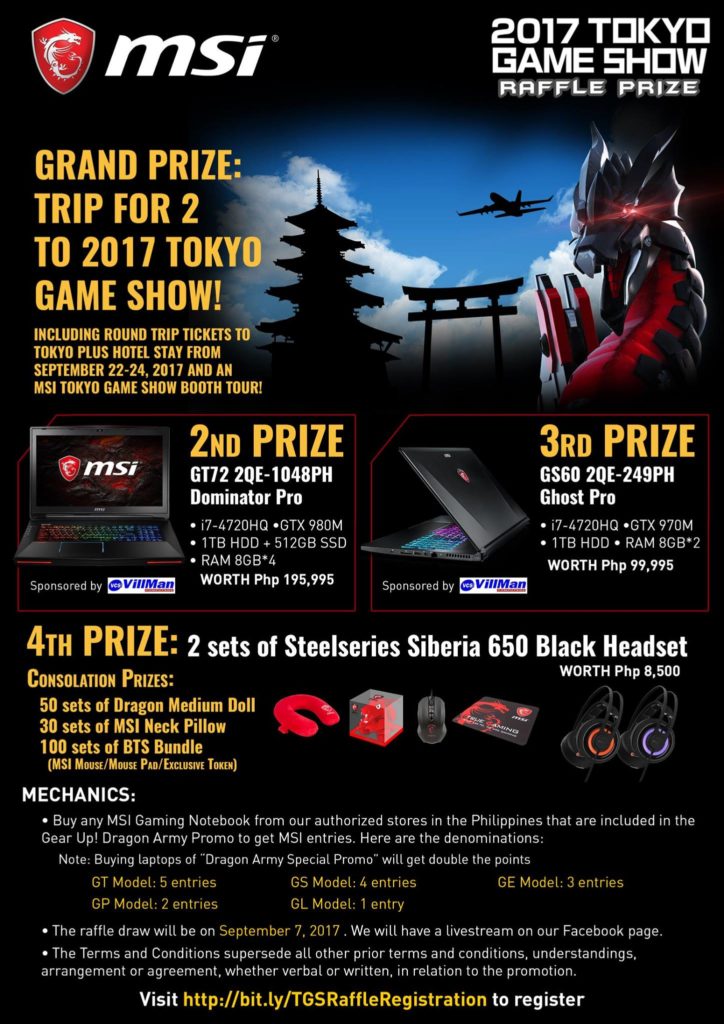get a chance to win tickets to tokyo game show 2017 with msis flyers 3 game ticket package
