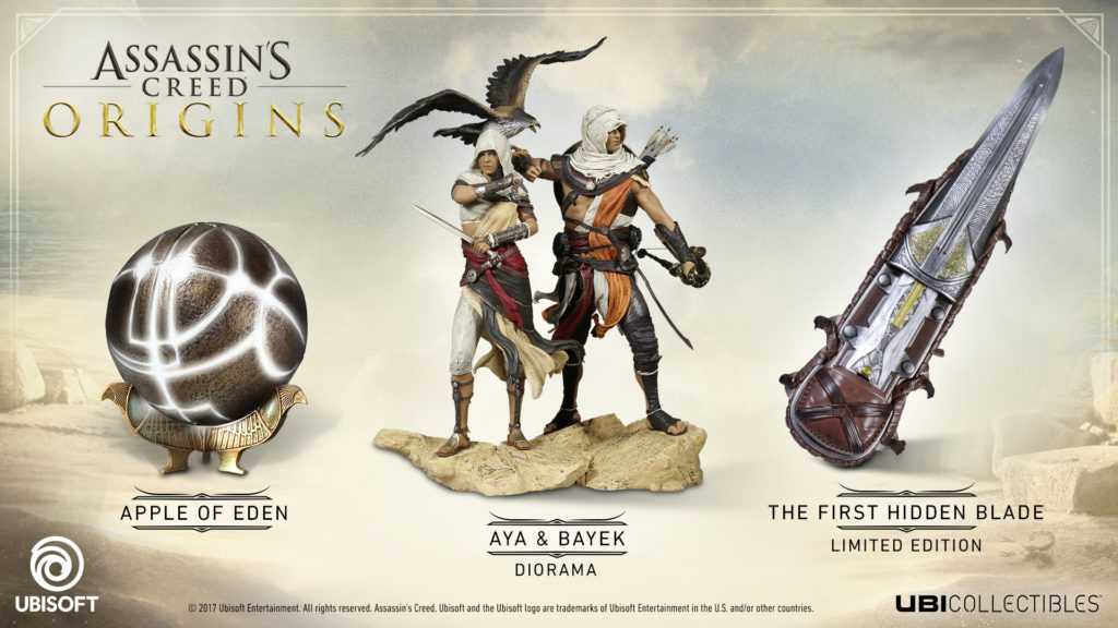 Assassin S Creed Origins Collectibles Now Available For Pre Order