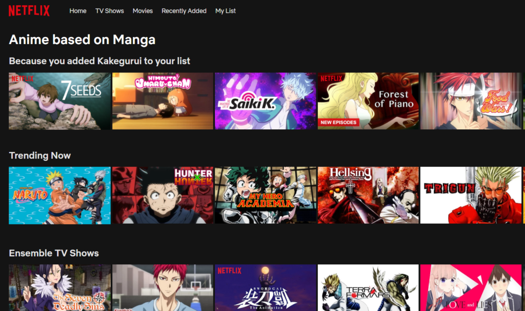 Anime Netflix Streaming