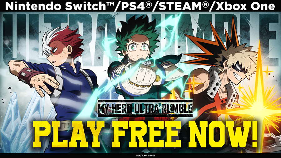 NOVO JOGO MULTIPLAYER GRATIS PRA PC E CONSOLE: MY HERO ULTRA RUMBLE #j